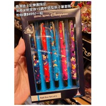 香港迪士尼樂園限定 米奇米妮 家族15週造型原子筆套裝